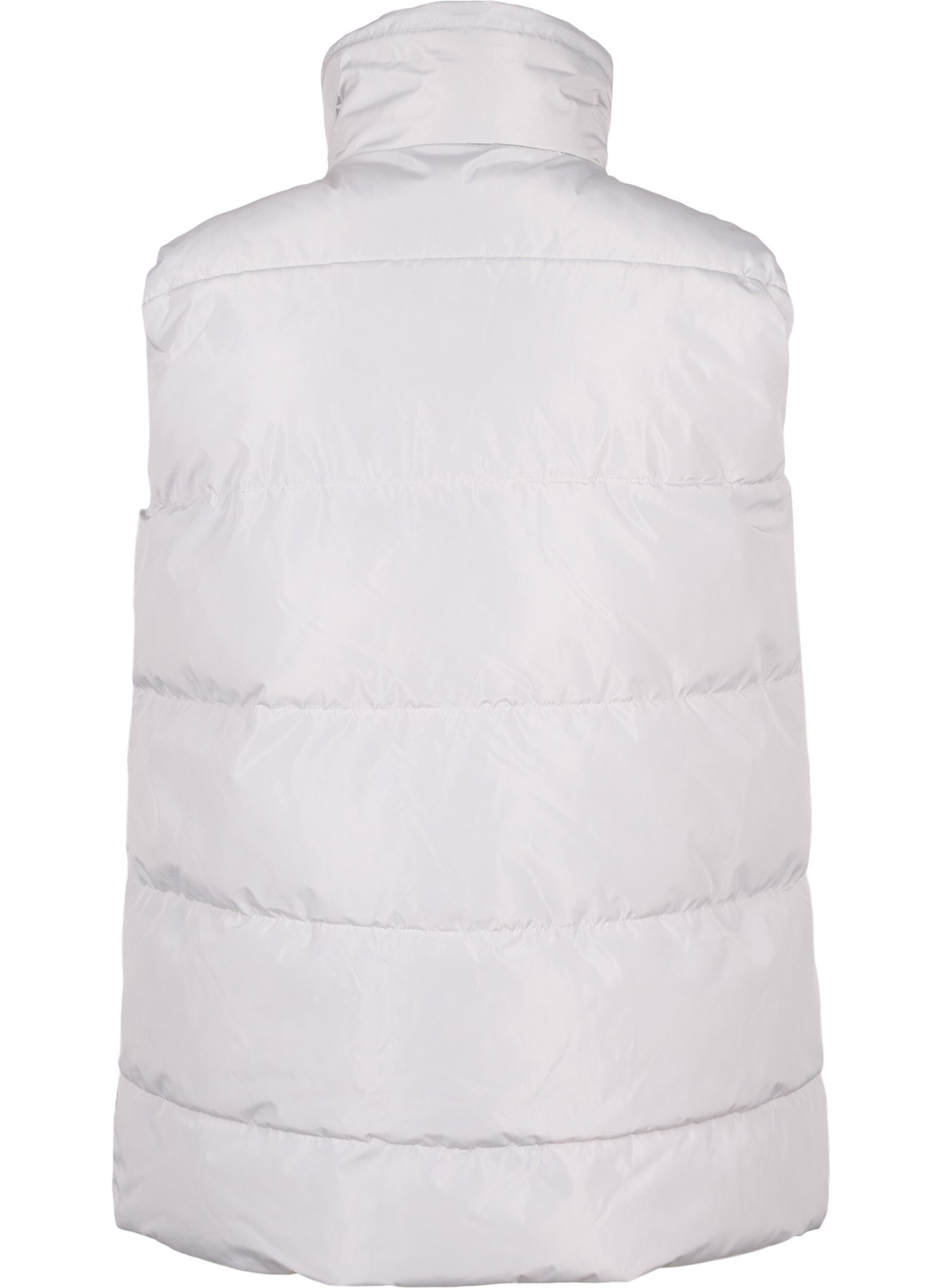 Zizzi Sportief vest met hoge kraag en zakken, Pearl Blue, Packshot image number 1