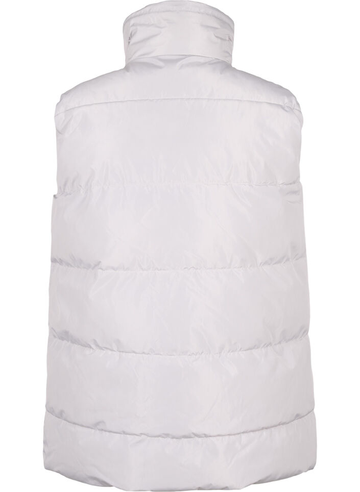 Sportief vest met hoge kraag en zakken, Pearl Blue, Packshot image number 1