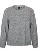 Jumper met ronde hals en losse pasvorm, Grijs, Packshot image number 0