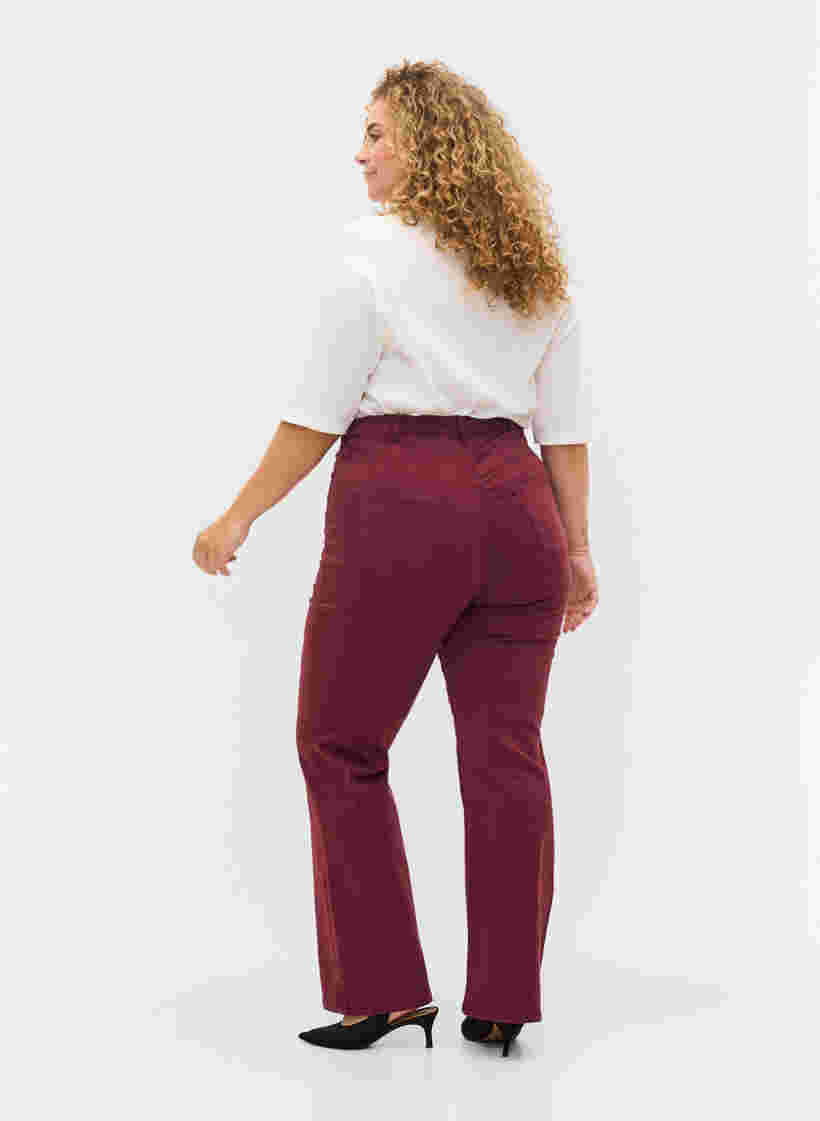 Flared jeans met extra hoge taille, Port Royale, Model image number 1