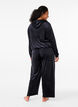 Losse velourse broek, Black, Model image number 1