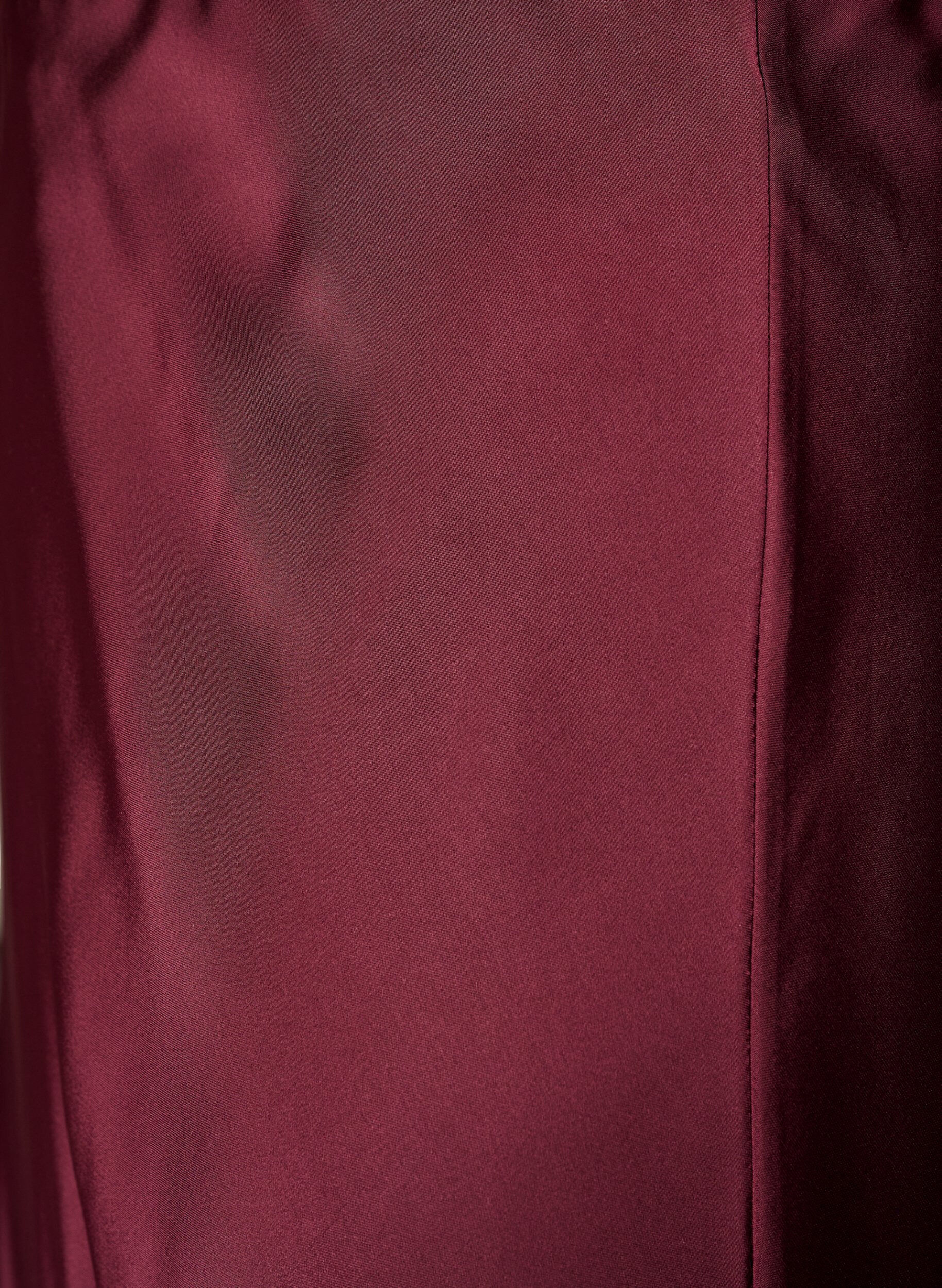 ZizziSatijnen midi rok, Rood, Packshot image number 2