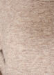 Gebreide blouse met raglanmouwen en een brede kanten rand, Beige, Packshot image number 2