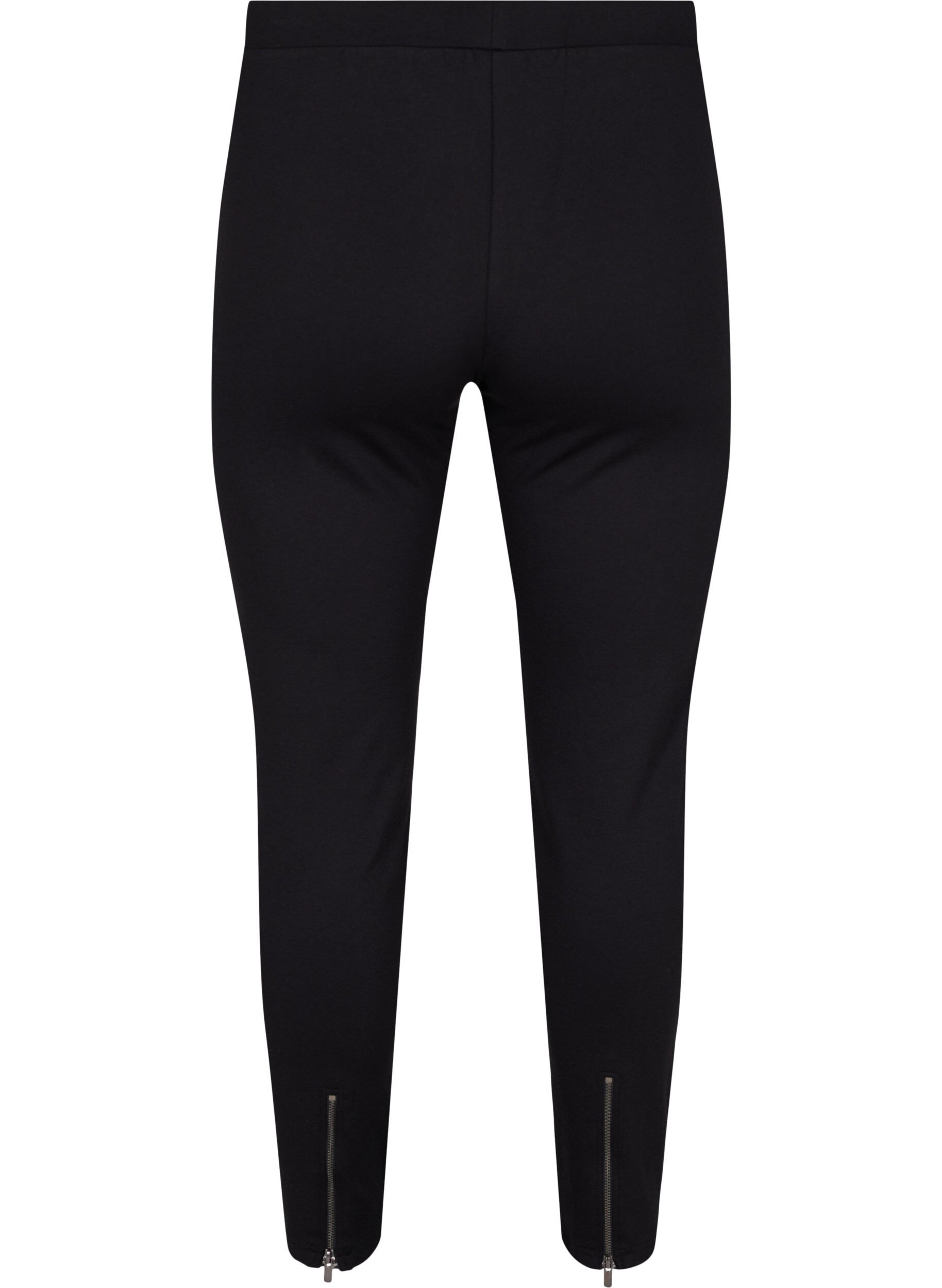 Zizzi Legging met rits, Black, Packshot image number 1
