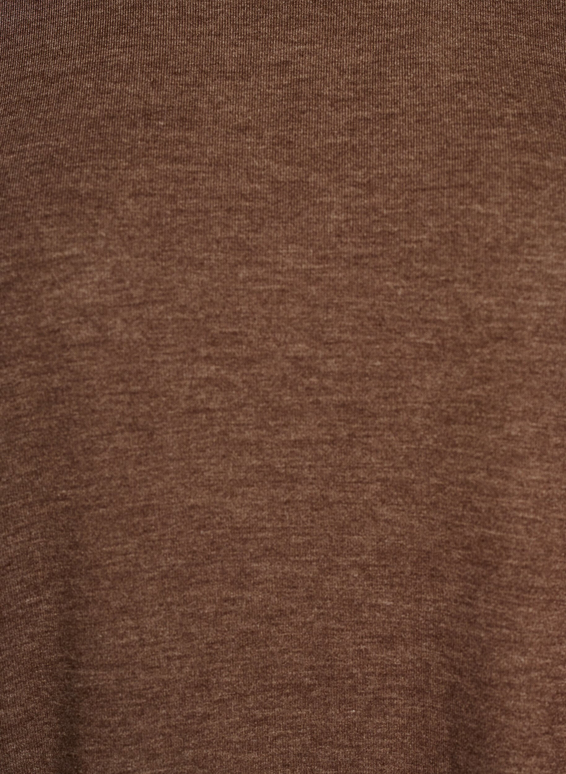 ZizziJersey blouse met 3/4 mouwen, Bruin, Packshot image number 2