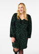 Paillettenjurk met een V-hals en ruitjespatroon, Rain Forest Sequins, Model image number 3
