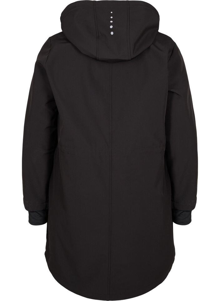 Softshell jas met bijpassende fleece, Black Solid, Packshot image number 1