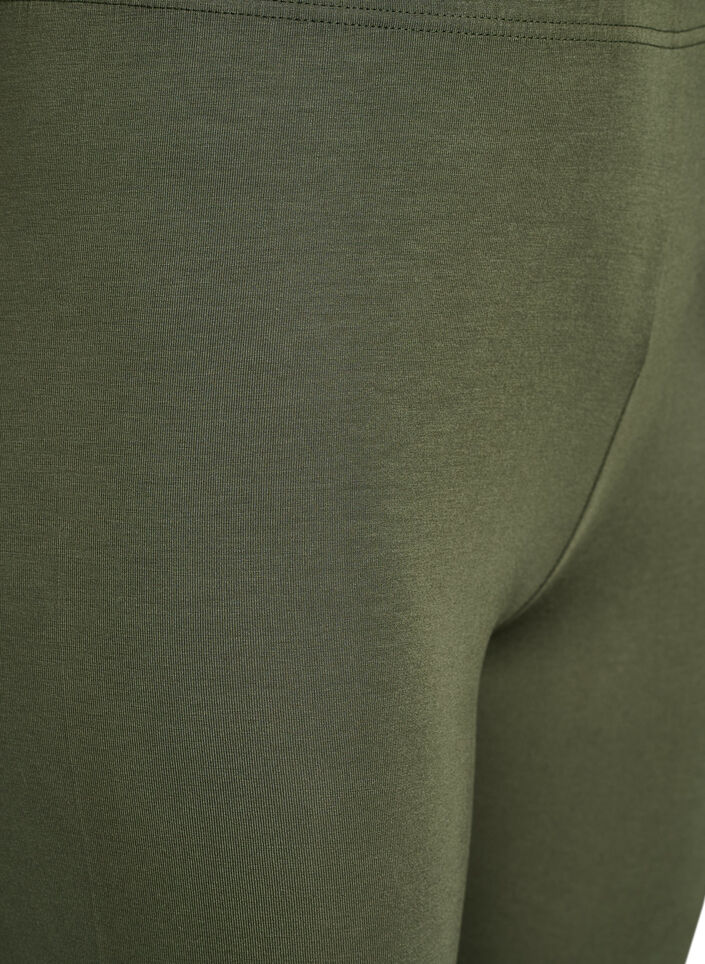 Basic 3/4 legging in viscose, Groen, Packshot image number 2