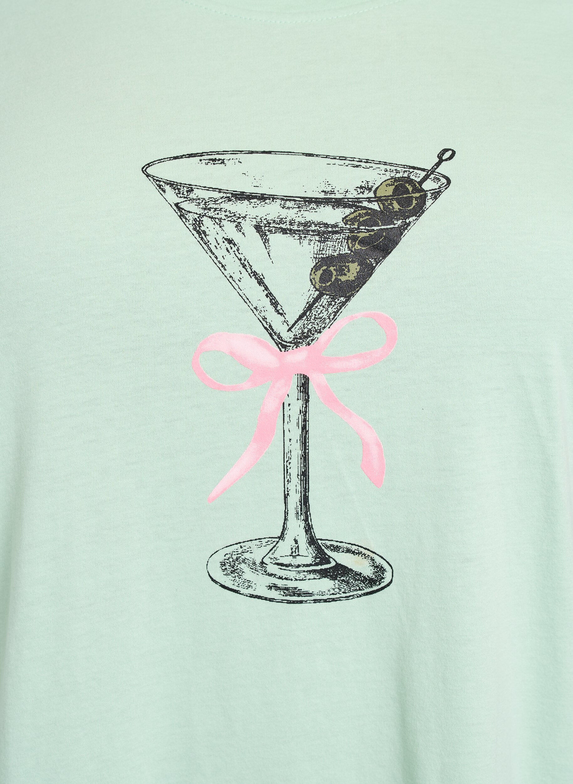 Zizzi FLASH - T-shirt met motief, Groen, Packshot image number 2