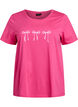 Katoenen T-shirt met motief, Raspberry w. Bows, Packshot image number 0