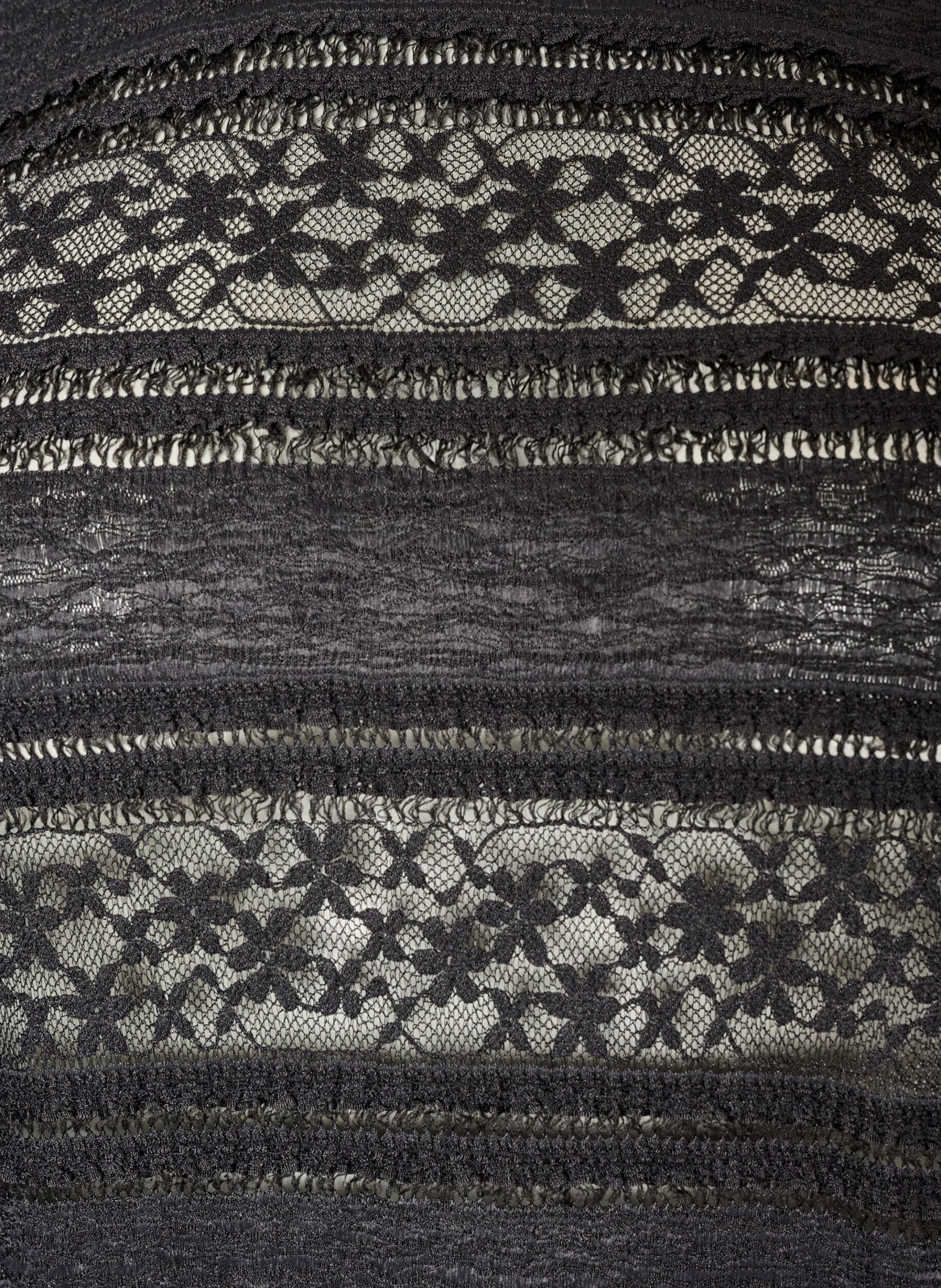 ZizziKanten blouse met lange mouwen, Zwart, Packshot image number 2