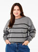 Sweatshirt met strepen, MGM w. Black Stripe, Model image number 0