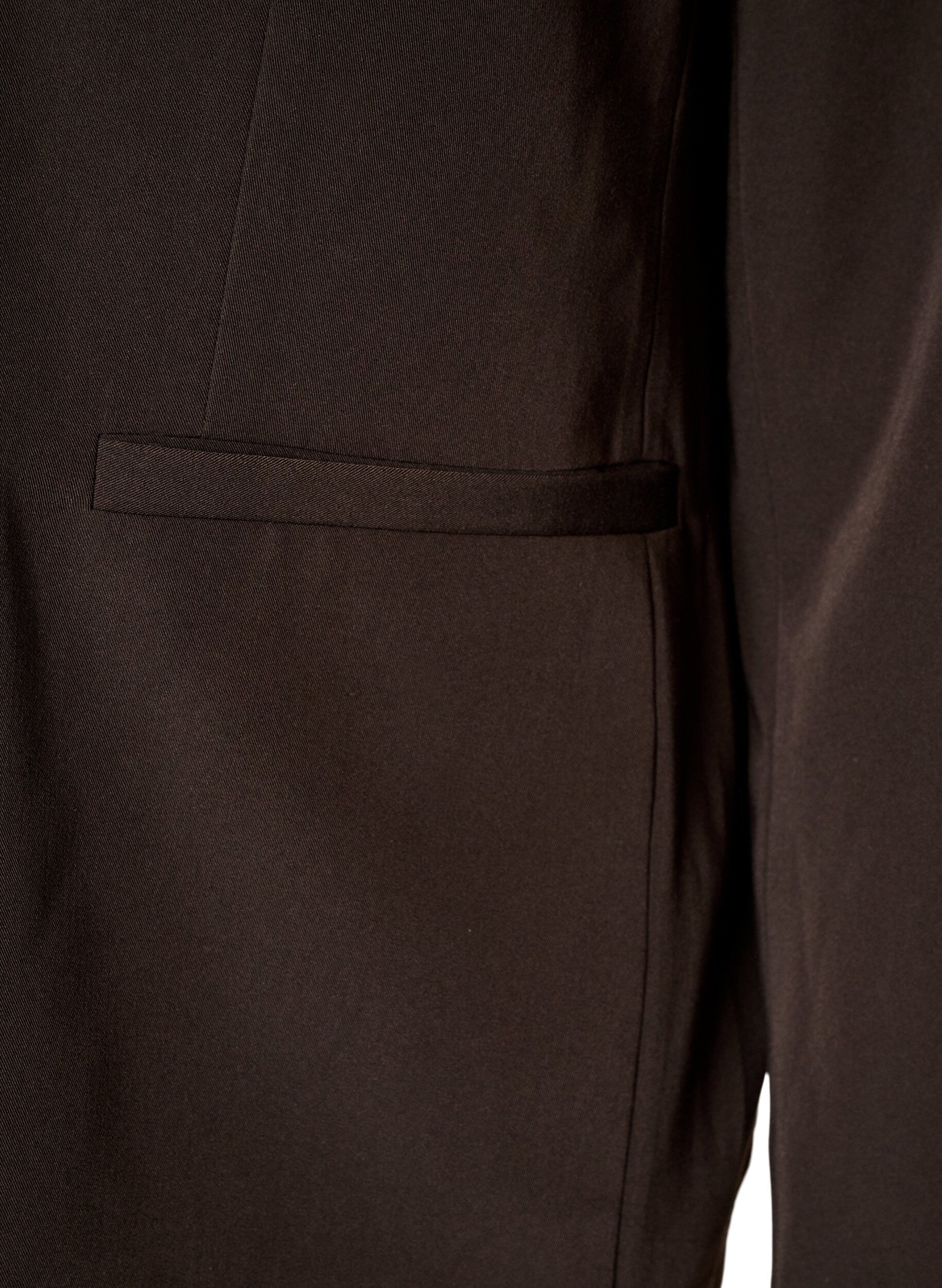 ZizziDouble-breasted blazer met een losse pasvorm, Bruin, Packshot image number 3