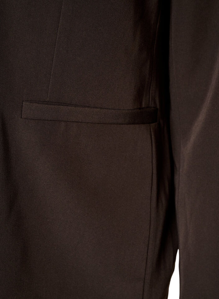 Double-breasted blazer met een losse pasvorm, Bruin, Packshot image number 3