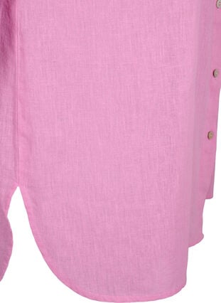 Lang shirt van linnen en katoen, Rosebloom, Packshot image number 3