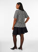 Geweven blouse met knoopdetail, Vanille, Model image number 2