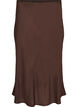 Viscose rok met een elastische taille, Bruin, Packshot image number 0