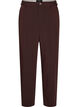Op maat gemaakte broek met wijde pijpen en hoge taille, Bruin, Packshot image number 0