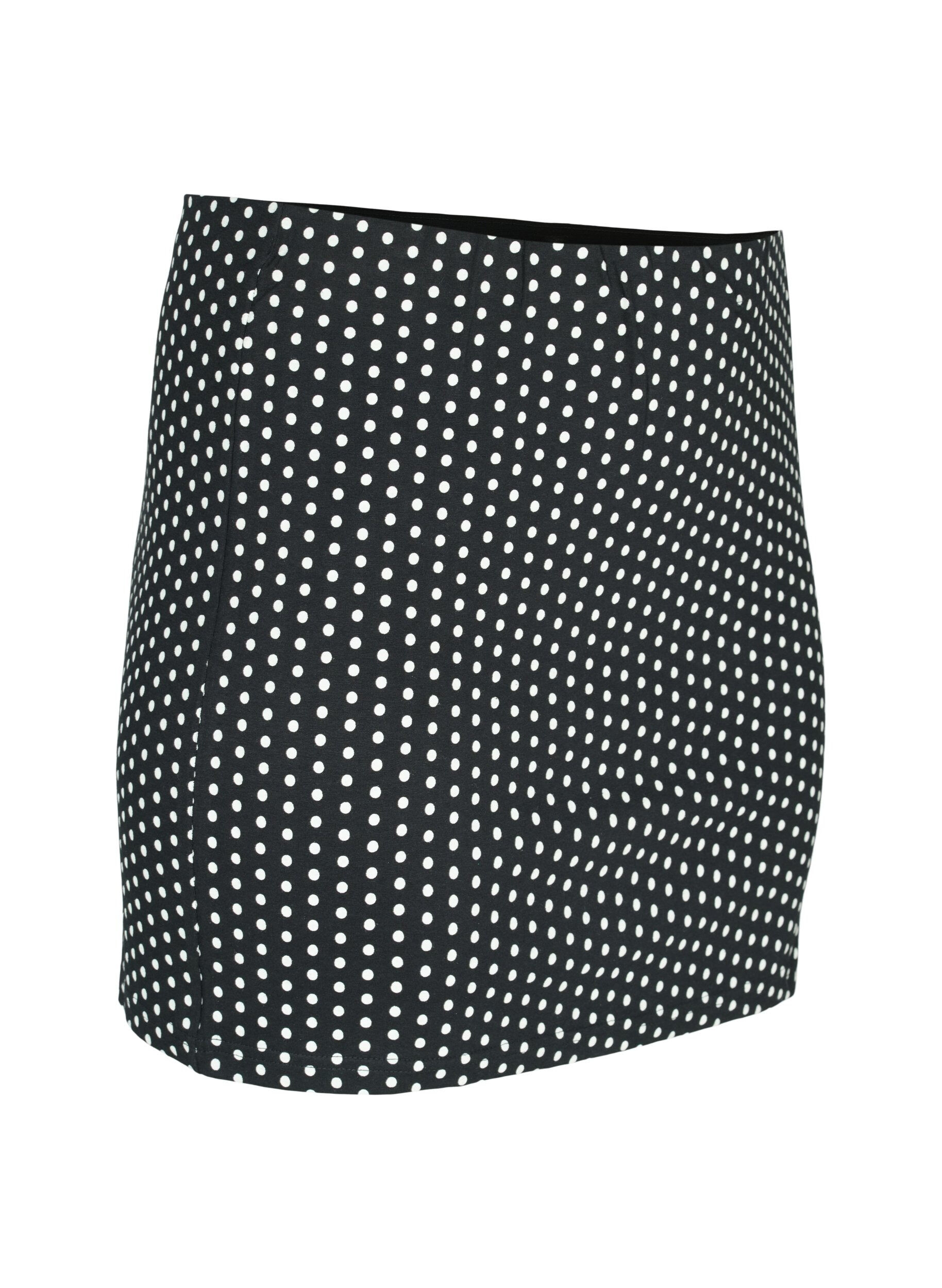 Zizzi 2-pack tops verlenger, Black/Black Dot, Packshot image number 3