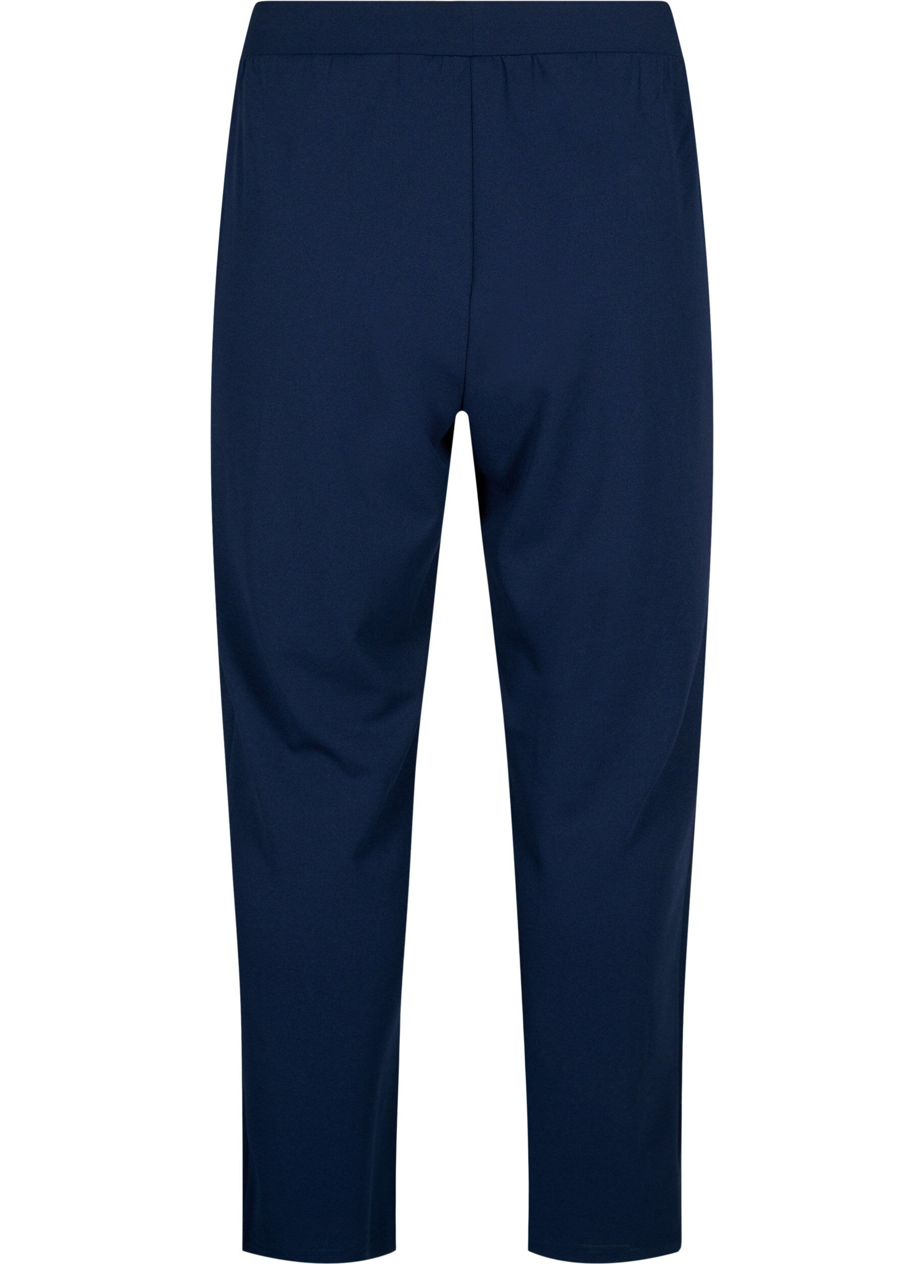 Zizzi FLASH - Broek met rechte pasvorm, Blauw, Packshot image number 1