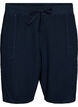 Losse katoenen short met zakken, Blauw, Packshot image number 0
