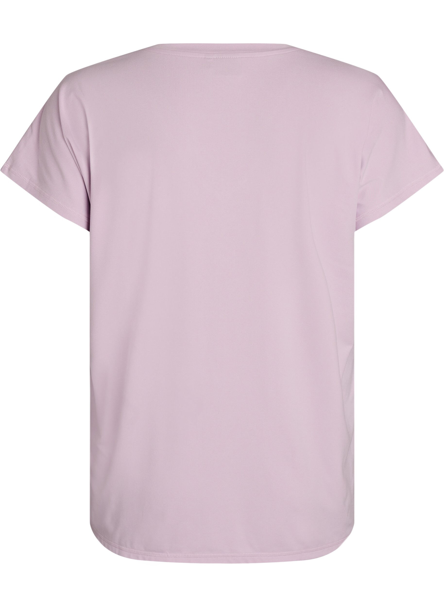 ZizziLosvallend trainings-T-shirt met V-hals, Paars, Packshot image number 1