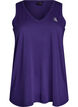 Workout top met V-hals, Purple, Packshot image number 0