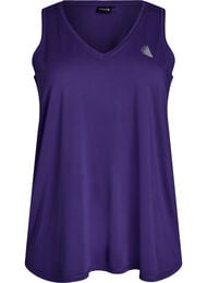 Workout top met V-hals, Purple