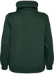Sweatshirt met hoge kraag en zakken, Groen, Packshot image number 1