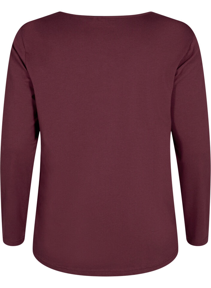 Katoenen nachthemd met tekstopdruk, Rood, Packshot image number 1