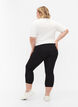 Basic 3/4 legging in viscose, Zwart, Model image number 2