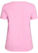 Effen basis T-shirt van katoen, Roze, Packshot image number 1