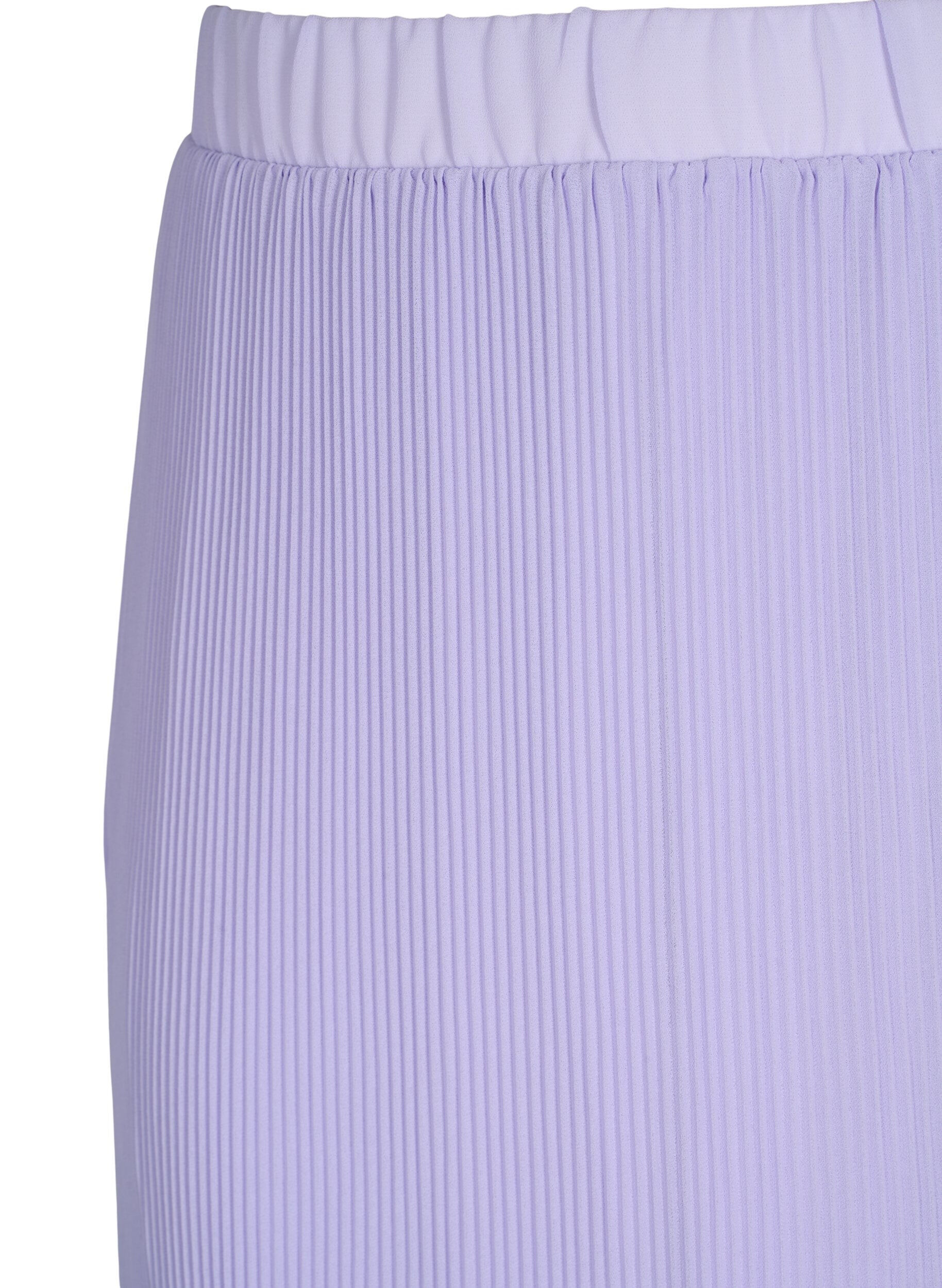Zizzi Geplooide midi rok, Lavender SOLID, Packshot image number 2