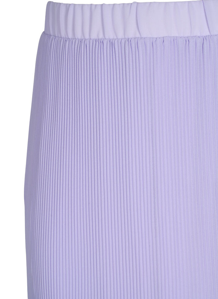Geplooide midi rok, Lavender SOLID, Packshot image number 2