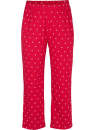 Katoenen pyjama broek met print, Tango Red AOP
