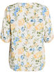 Viscose blouse met print en knoopsluiting, Vanille, Packshot image number 1
