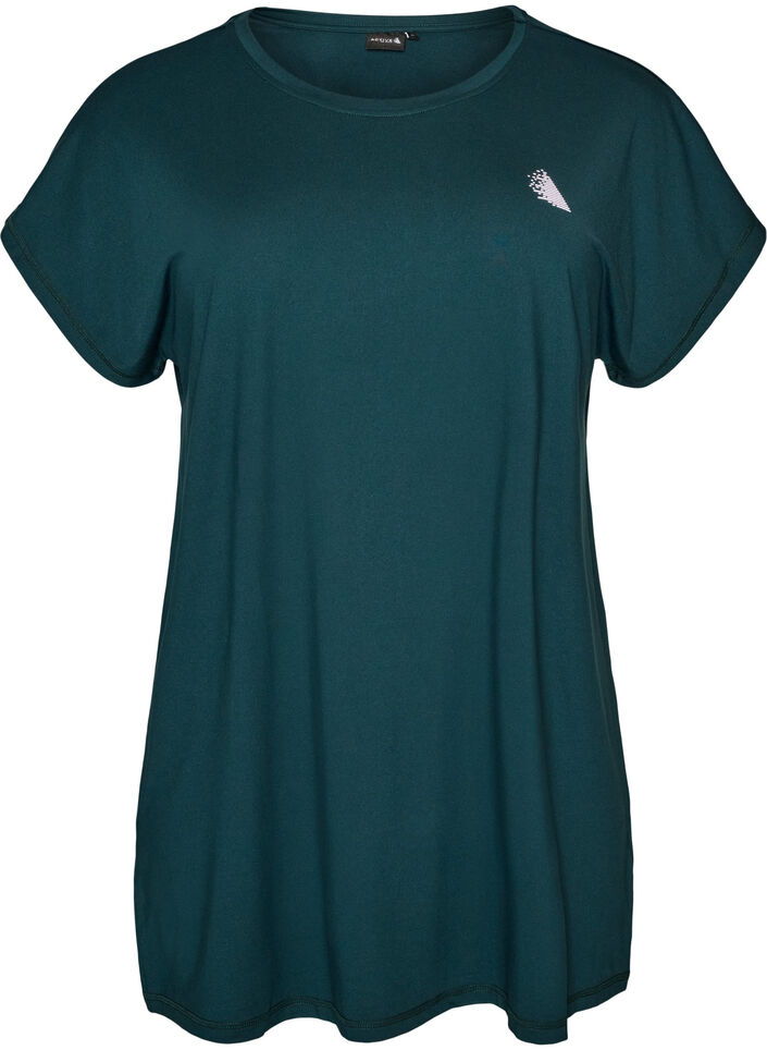 Lang trainings-T-shirt, Groen, Packshot image number 0