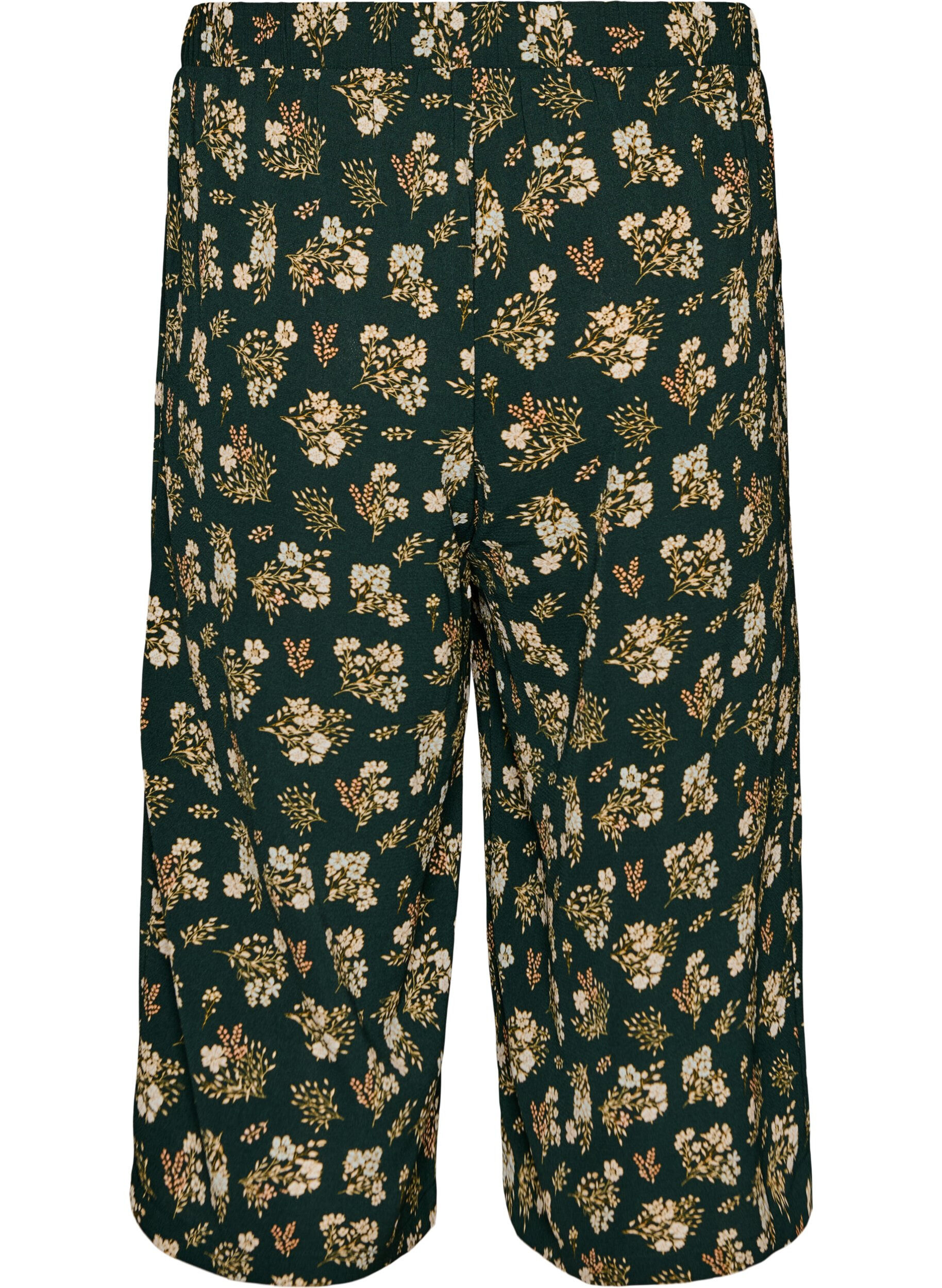 ZizziCulotte broek met print, Zwart, Packshot image number 1