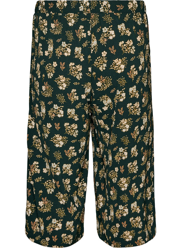 Culotte broek met print, Zwart, Packshot image number 1