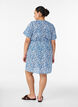Korte katoenen jurk met bloemenprint, Blauw, Model image number 2
