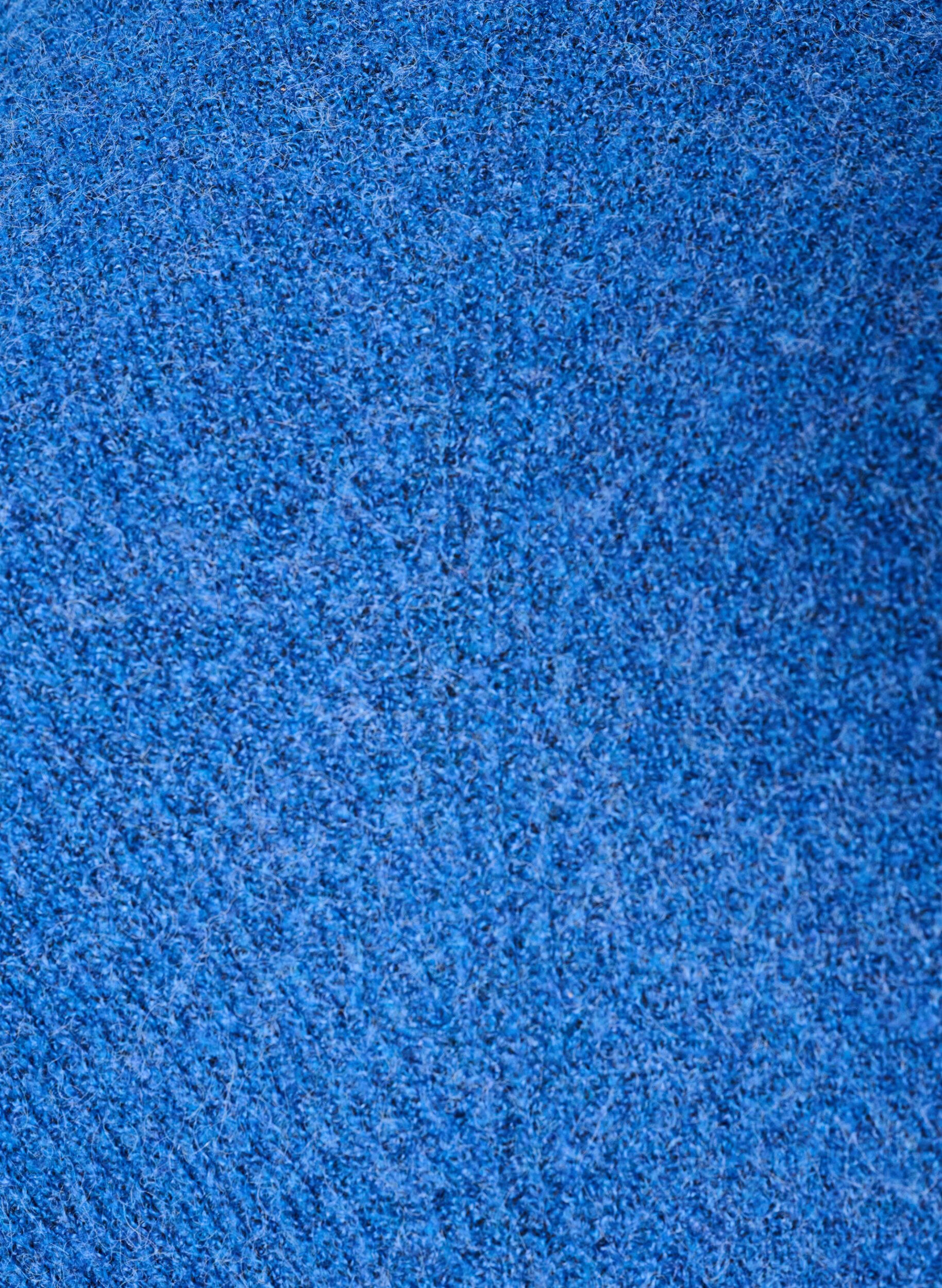 ZizziGebreide trui met een diagonaal patroon en raglanmouwen, Blauw, Packshot image number 2