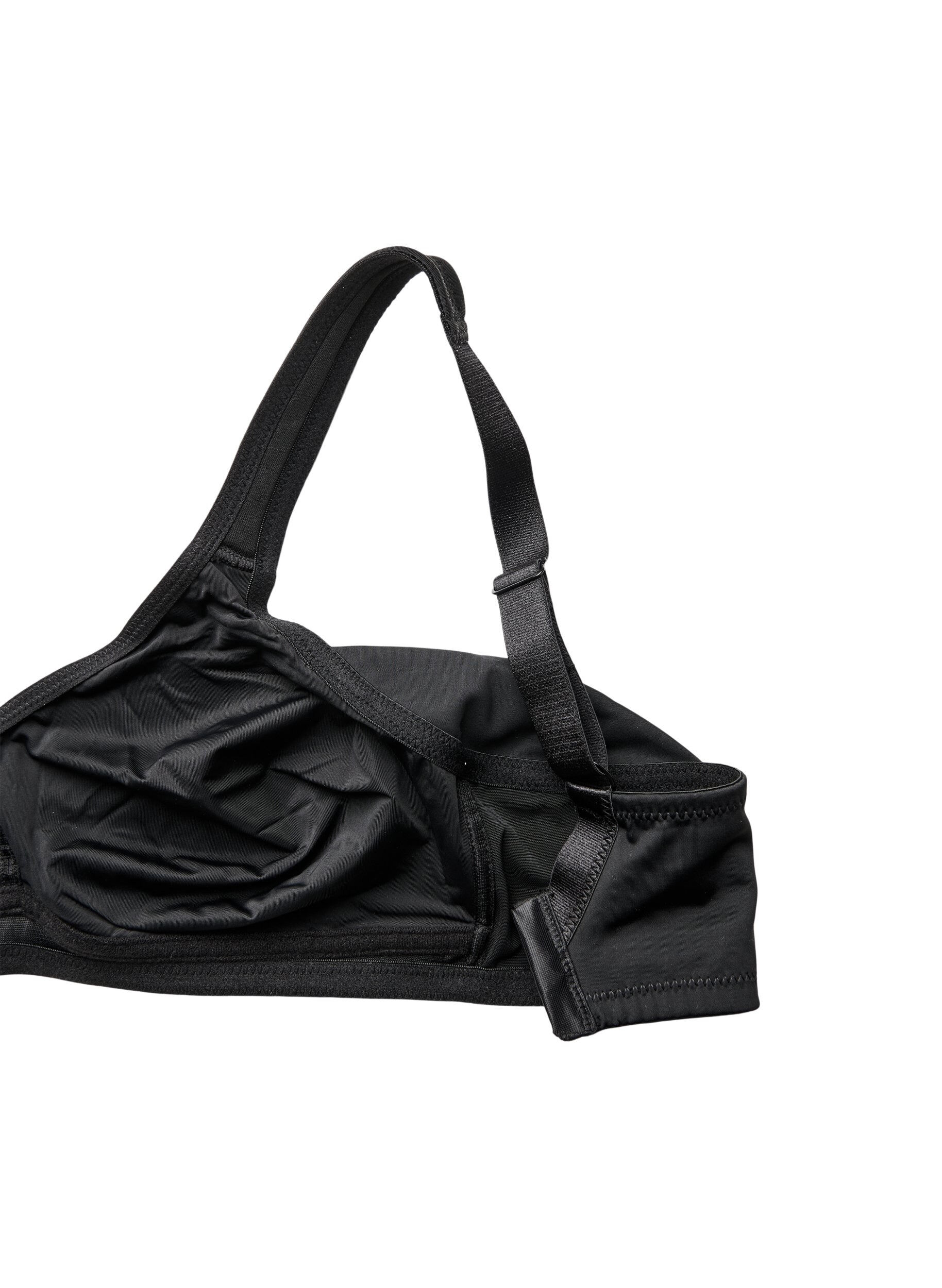 ZizziComfortbeha met gewatteerde bandjes, Zwart, Packshot image number 3