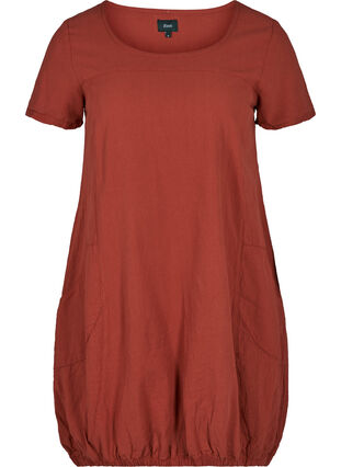 Comfortabele jurk, Barn Red, Packshot image number 0