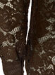 Kanten shirt met parelknopen, Bruin, Packshot image number 3