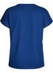 Losvallend sport T-shirt met V-hals, Blauw, Packshot image number 1