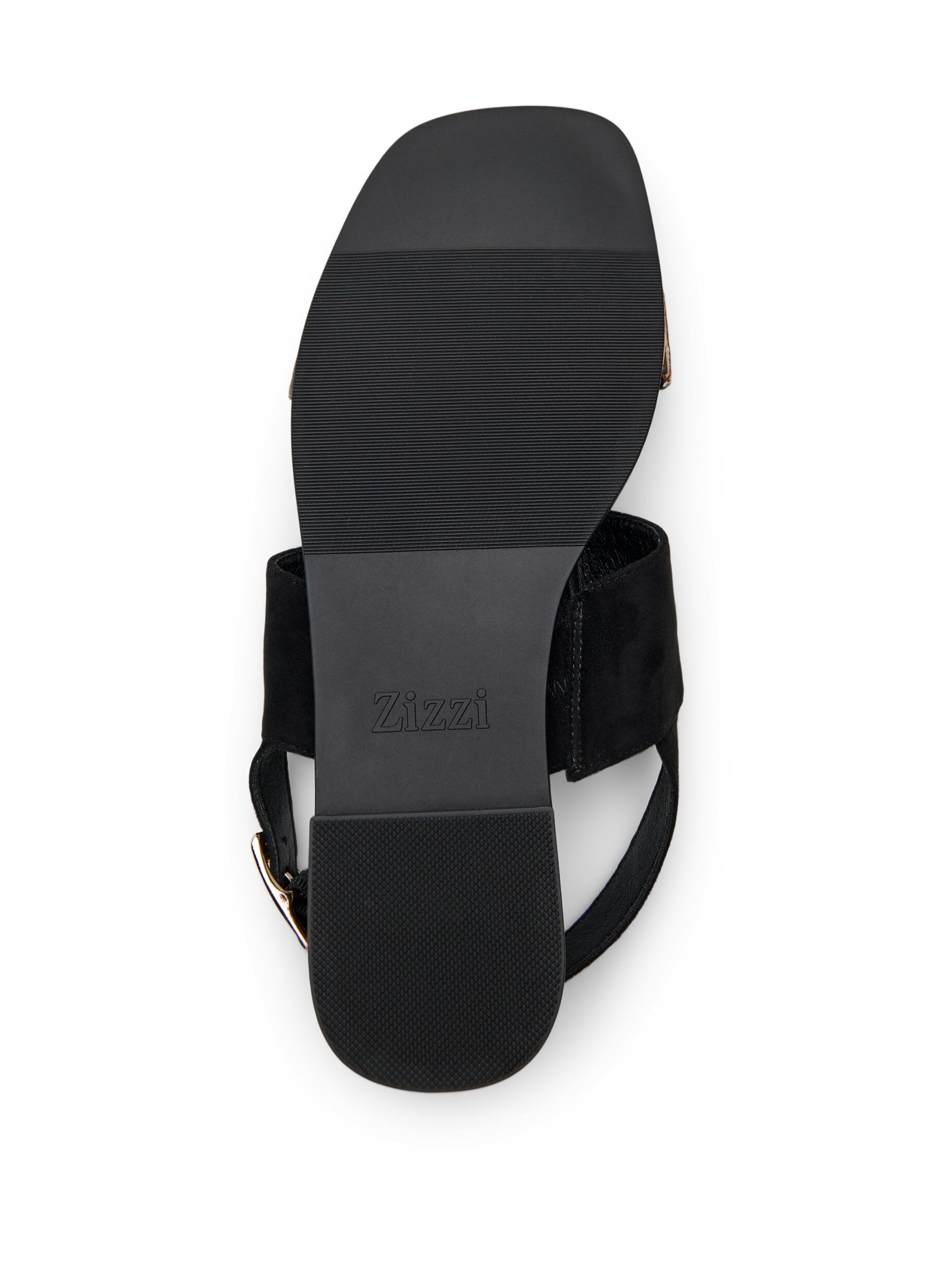 Zizzi Wide fit - Sandalen met brede banden, Zwart, Packshot image number 4