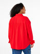 Shirt met lange mouwen en ruchesdetails, Rood, Model image number 2