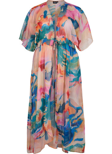 Strand kimono met opdruk, Watercolor, Packshot image number 0