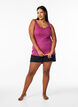 Top met kanten rand, Rood, Model image number 1