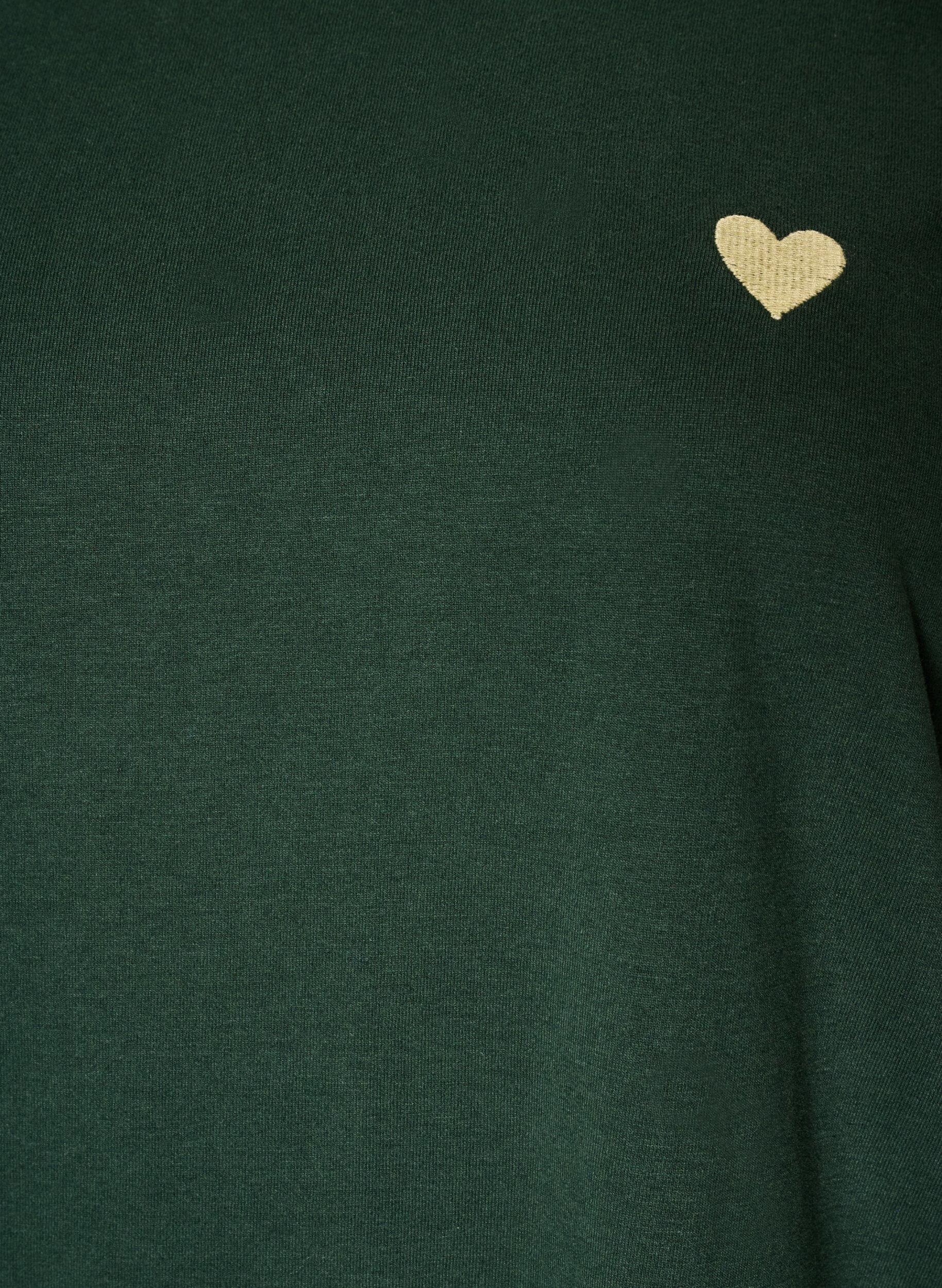 ZizziT-shirt met print, Groen, Packshot image number 2